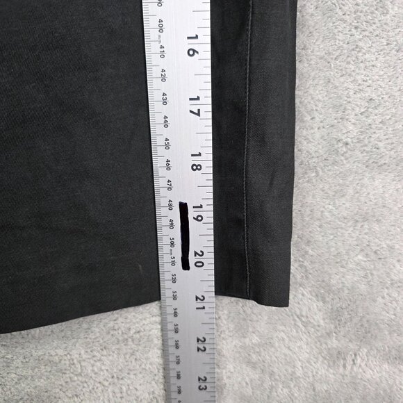 Mens Axis Black Pleated Chino Shorts 8" Inseam Silk Cotton Blend Size 38 - Picture 9 of 10